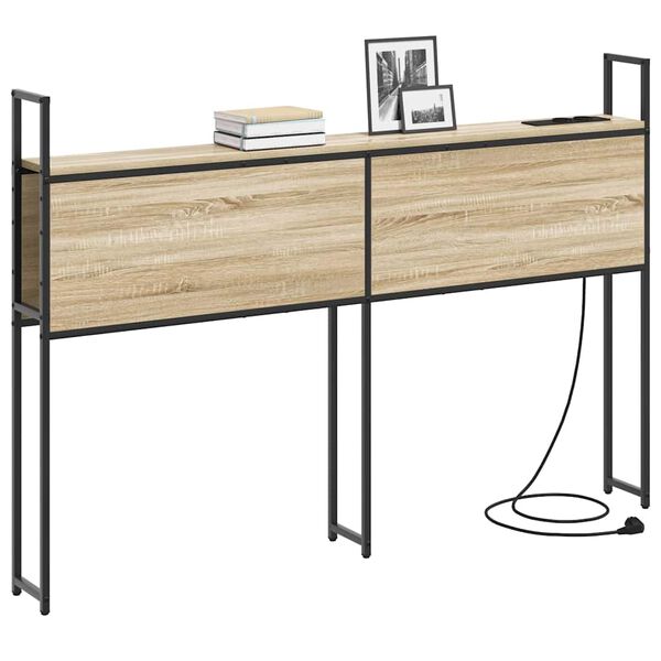 vidaXL Szafka z Ładowaniem dąb sonoma 135 cm Materiał drewnopochodny