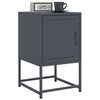 vidaXL Szafka nocna, antracytowa, 36x39x60,5 cm, stal