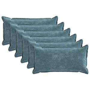 vidaXL Poszewka na poduszkę 6 pcs HOUTEN niebieski 40 x 70 cm