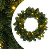 vidaXL Wianek Bożonarodzeniowy zielony &Oslash; 30 cm PVC 25 LED