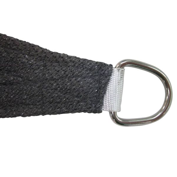 Bo-Camp Żagiel przeciwsłoneczny, kwadratowy, antracytowy, 3,6x3,6 m