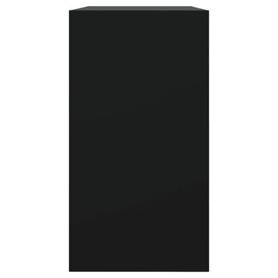 vidaXL Szafka na buty, czarna, 80x34x63 cm, materiał drewnopochodny