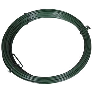 vidaXL Drut naciągowy do ogrodzenia, 25 m, 1,4/2 mm, stalowy, zielony