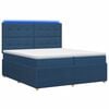 vidaXL Ł&oacute;żko z box spring LED z materacem niebieski 200 x 200 cm