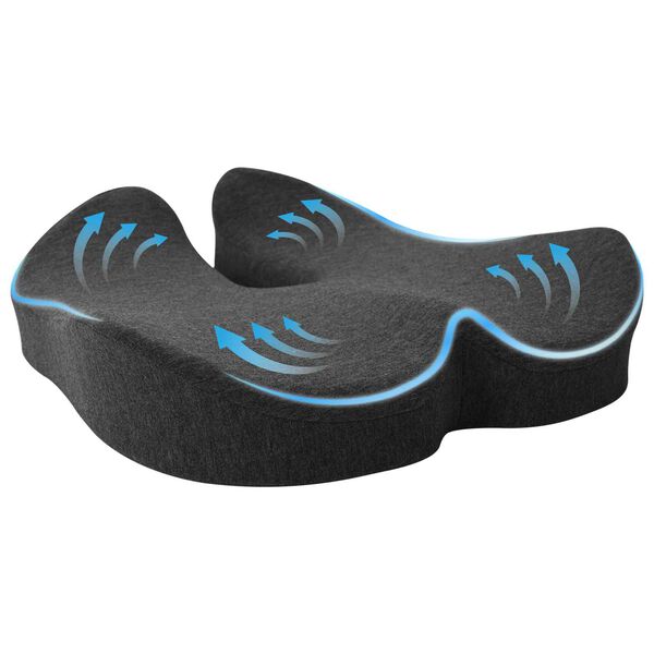 vidaXL Poduszka na siedzisko Ciemnoszary 50 x 43 x 10 cm