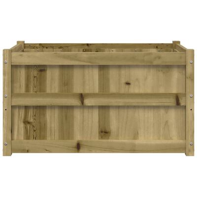 vidaXL Donica ogrodowa, 90x50x50 cm, impregnowane drewno sosnowe