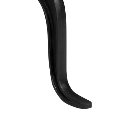 vidaXL 3-osobowa ławka, 155 cm, czarna, żeliwna