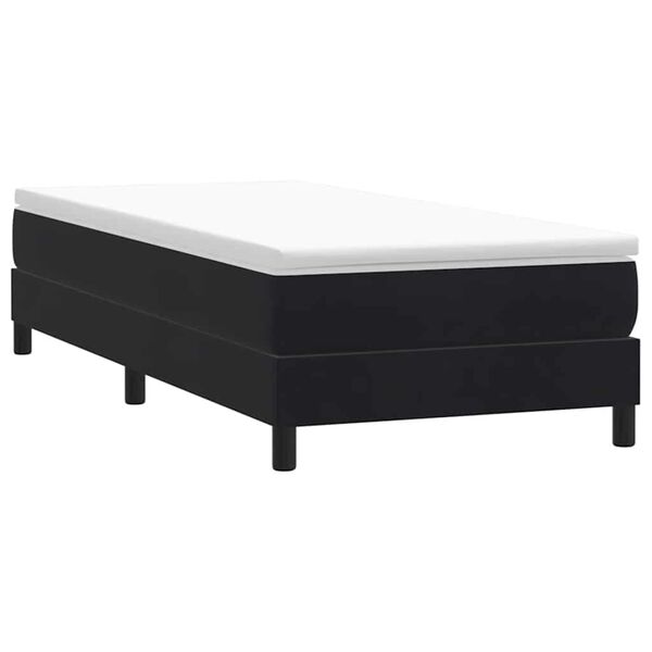 vidaXL Łóżko Box Spring bez materaca Czarne 80x220 cm Aksamit