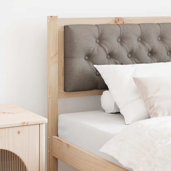 vidaXL Zagł&oacute;wek Inny Brązowy i taupe 90 cm Lite drewno sosnowe