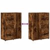 vidaXL Szafki, 2 szt., przydymiony dąb, 60x31x84 cm