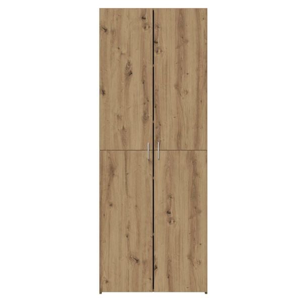 vidaXL Highboard 2 pcs Dąb rzemieślniczy 70 x 42,5 x 185 cm