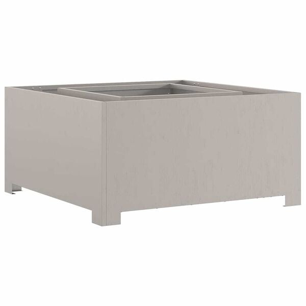 vidaXL Kominek Brązowy 80 x 80 x 40 cm stal kortenowska