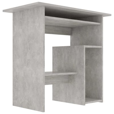 vidaXL Biurko, betonowa szarość, 80x45x74 cm, płyta wiórowa