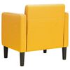 vidaXL Sofa Fotel z Podłokietnikami Jasnożółty 54 cm Tkanina Kordowa