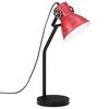 vidaXL Lampa stołowa, 25 W, postarzany czerwony, 17x17x60 cm, E27