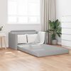 vidaXL Sofa Bed 110cm Szary chmur tkanina