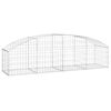 vidaXL Łukowaty kosz gabionowy, 200x50x40/60 cm, galwanizowane żelazo