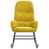 vidaXL Fotel bujany, ż&oacute;łty, tapicerowany aksamitem