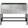 vidaXL Podwyższona doniczka ogrodowa Srebrny 60 x 26 x 45 cm