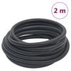 vidaXL Hybrydowy wąż pneumatyczny, czarny, 0,6", 2 m, guma i PVC
