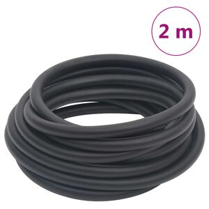 vidaXL Hybrydowy wąż pneumatyczny, czarny, 0,6", 2 m, guma i PVC