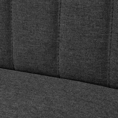 vidaXL Sofa, 117x55,5x77 cm, ciemnoszara, tkanina