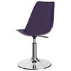 vidaXL Obrotowe krzesła stołowe, 2 szt., lila, sztuczna sk&oacute;ra