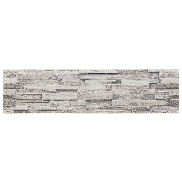 vidaXL Panele ścienne 10 pcs Jasnoszary 100 x 25 cm Pianka EPS