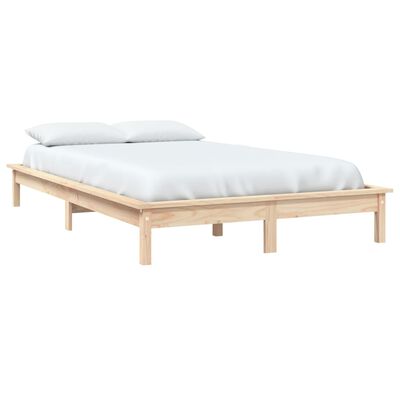 vidaXL Rama łóżka, 120 x 200 cm, lite drewno sosnowe