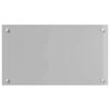 vidaXL Prz&oacute;d kuchenny 2 pcs Jasnoszary 70 x 40 cm szkło hartowane