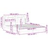 vidaXL Rama ł&oacute;żka, Viana, bez materaca, cappuccino, 160x200 cm, sztuczna sk&oacute;ra
