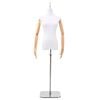 vidaXL Regulowany manekin 156-226 cm z podstawą Kobieta PP Biały