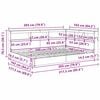 vidaXL Ł&oacute;żko z Biblioteczką Z zagł&oacute;wkiem dąb sonoma 160 x 200 cm