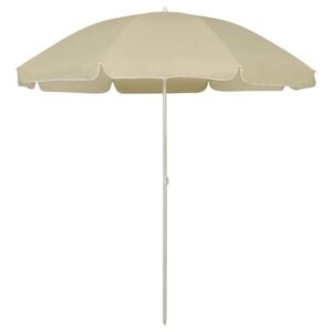 vidaXL Parasol plażowy, piaskowy ż&oacute;łty, 240 cm