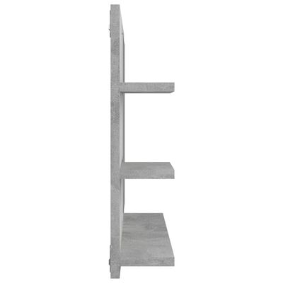 vidaXL Lustro łazienkowe, szarość betonu 60x10,5x45 cm