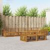 vidaXL Zestaw sof na zewnątrz 8 pcs Naturalny Lite Drewno Akacji