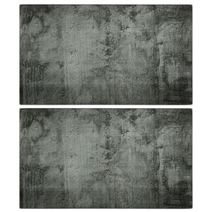 vidaXL Deski do krojenia 2 szt., szkło hartowane z motywem betonu
