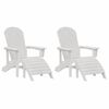 vidaXL Krzesło Ogrodowe 2 pcs Biały 83 x 74 x 92 cm Polietylen