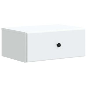 vidaXL Wisząca Szafka Nocna z szufladą Biały 49 x 34,5 x 20 cm