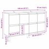 vidaXL Komody 2 pcs Czarny Dąb 60 x 35 x 70 cm Materiał drewnopochodny
