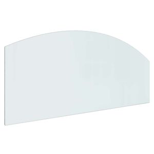 vidaXL Szklana płyta kominkowa przezroczysty 120 x 50 cm Szkło