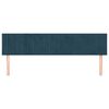 vidaXL Zagł&oacute;wki, ciemnoniebieski, 200x5x78/88 cm, aksamit