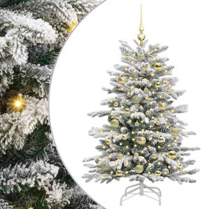 vidaXL Sztuczna choinka z zawiasami Biały 120 cm PE i PVC