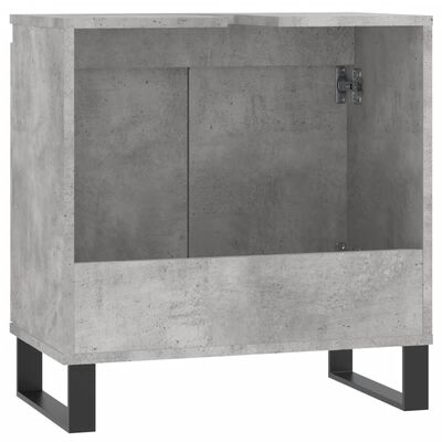vidaXL Szafka łazienkowa, szarość betonu, 58x33x60 cm