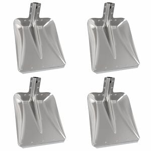 vidaXL Głowica łopaty 4 szt. Srebrny 45 x 38 cm Aluminium
