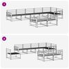 vidaXL Zestaw sof na zewnątrz 8 pcs Naturalny Lite Drewno Akacji