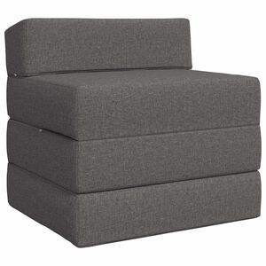 vidaXL Składana Sofa Ł&oacute;żko jasnoszary 70 x 60 x 63 cm tkanina