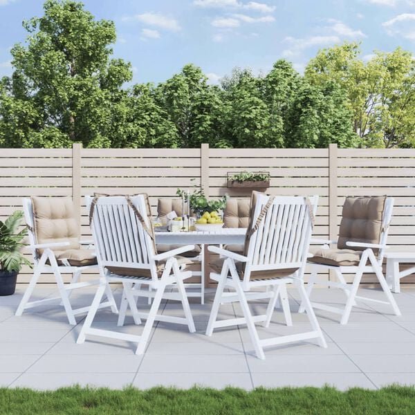 vidaXL Poduszki na krzesła z niskim oparciem, 6 szt., taupe