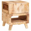vidaXL Stolik końcowy z p&oacute;łką Brązowy 40 x 40 x 49 cm Drewno z mango