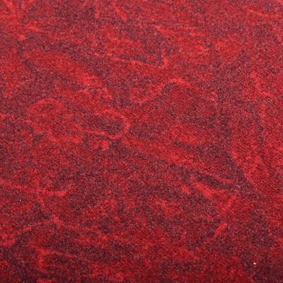 vidaXL Bieżnik dywanowy, czerwony, 67x150 cm, antypoślizgowy